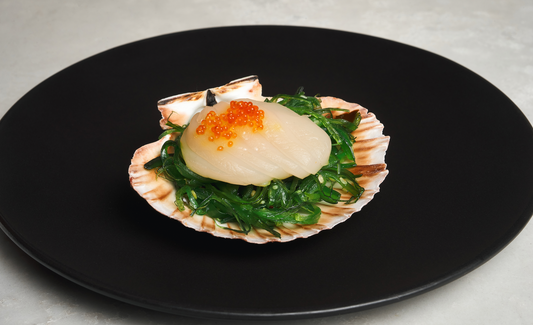Half Shell Scallop with Seaweed